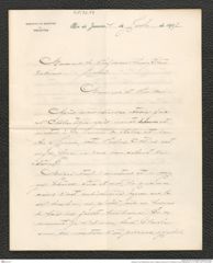 Nachlass Franz Steindachner, Brief von Miguel Calmondu Pin e Almeida an Franz Steindachner (17.07.1905), Inv.Nr. 72.03, Seite 1
